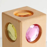 Maxbell Acrylic Wooden Blocks Set Sensory Stacking Toys for Boys Girls Ages 3-6 Kids