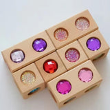 Maxbell Acrylic Wooden Blocks Set Sensory Stacking Toys for Boys Girls Ages 3-6 Kids