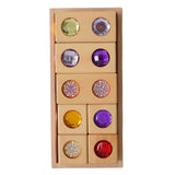 Maxbell Acrylic Wooden Blocks Set Sensory Stacking Toys for Boys Girls Ages 3-6 Kids