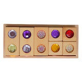 Maxbell Acrylic Wooden Blocks Set Sensory Stacking Toys for Boys Girls Ages 3-6 Kids