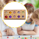 Maxbell Acrylic Wooden Blocks Set Sensory Stacking Toys for Boys Girls Ages 3-6 Kids