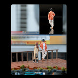 Maxbell 1/64 Standing Man Model Resin Stimulated People Figure Layout for Sand Table