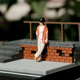 Maxbell 1/64 Standing Man Model Resin Stimulated People Figure Layout for Sand Table