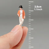 Maxbell 1/64 Standing Man Model Resin Stimulated People Figure Layout for Sand Table
