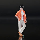 Maxbell 1/64 Standing Man Model Resin Stimulated People Figure Layout for Sand Table