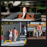 Maxbell 1/64 Standing Man Model Resin Stimulated People Figure Layout for Sand Table