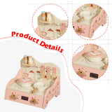 Maxbell Kitchen Playset Toy Wooden Play Kitchen Set for Dollhouse Indoor Party Favor