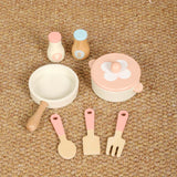 Maxbell Kitchen Playset Toy Wooden Play Kitchen Set for Dollhouse Indoor Party Favor