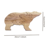 Maxbell Wooden Bear Puzzle Cute Unique Keepsake Birthday Gift for Holidays Dads Moms