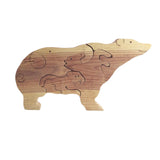 Maxbell Wooden Bear Puzzle Cute Unique Keepsake Birthday Gift for Holidays Dads Moms