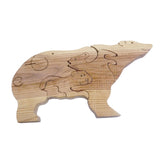 Maxbell Wooden Bear Puzzle Cute Unique Keepsake Birthday Gift for Holidays Dads Moms