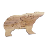 Maxbell Wooden Bear Puzzle Cute Unique Keepsake Birthday Gift for Holidays Dads Moms