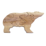 Maxbell Wooden Bear Puzzle Cute Unique Keepsake Birthday Gift for Holidays Dads Moms