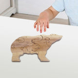 Maxbell Wooden Bear Puzzle Cute Unique Keepsake Birthday Gift for Holidays Dads Moms