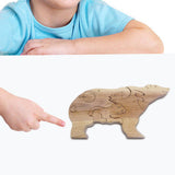 Maxbell Wooden Bear Puzzle Cute Unique Keepsake Birthday Gift for Holidays Dads Moms