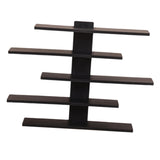 Maxbell Display Shelf for Figures Wall Hanging Shelf for Bedroom Washroom Study Room black