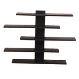Maxbell Display Shelf for Figures Wall Hanging Shelf for Bedroom Washroom Study Room black