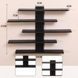 Maxbell Display Shelf for Figures Wall Hanging Shelf for Bedroom Washroom Study Room black