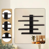 Maxbell Display Shelf for Figures Wall Hanging Shelf for Bedroom Washroom Study Room black