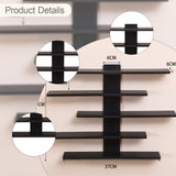 Maxbell Display Shelf for Figures Wall Hanging Shelf for Bedroom Washroom Study Room black