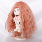 Maxbell 20cm Cotton Doll Wig Handmade Fashion Replacement Plush Doll Long Curly Hair