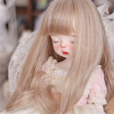 Maxbell BJD Doll Hair Wig Easy to Use Soft Long for Head Circumference about 15-17cm