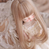Maxbell BJD Doll Hair Wig Easy to Use Soft Long for Head Circumference about 15-17cm