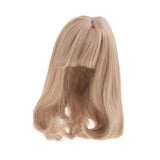 Maxbell BJD Doll Hair Wig Easy to Use Soft Long for Head Circumference about 15-17cm