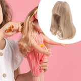 Maxbell BJD Doll Hair Wig Easy to Use Soft Long for Head Circumference about 15-17cm