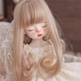 Maxbell BJD Doll Hair Wig Easy to Use Soft Long for Head Circumference about 15-17cm