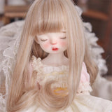 Maxbell BJD Doll Hair Wig Easy to Use Soft Long for Head Circumference about 15-17cm