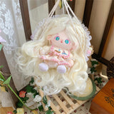 Maxbell Doll Hair Wig Sturdy Soft Dolls Accessories Parts Replacement for 20cm Dolls