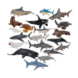 Maxbell 20Pcs Marine Animal Model for Boys Girls for Party Supplies Desktop Birthday