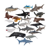 Maxbell 20Pcs Marine Animal Model for Boys Girls for Party Supplies Desktop Birthday