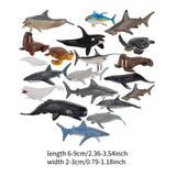 Maxbell 20Pcs Marine Animal Model for Boys Girls for Party Supplies Desktop Birthday