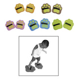 Maxbell Jumping Pedals 1 Pair EVA Lightweight Padfoot Jumping Toy for Outdoor Sports orange