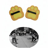Maxbell Jumping Pedals 1 Pair EVA Lightweight Padfoot Jumping Toy for Outdoor Sports orange
