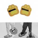 Maxbell Jumping Pedals 1 Pair EVA Lightweight Padfoot Jumping Toy for Outdoor Sports orange