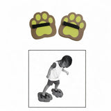 Maxbell Jumping Pedals 1 Pair EVA Lightweight Padfoot Jumping Toy for Outdoor Sports brown