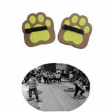 Maxbell Jumping Pedals 1 Pair EVA Lightweight Padfoot Jumping Toy for Outdoor Sports brown