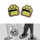 Maxbell Jumping Pedals 1 Pair EVA Lightweight Padfoot Jumping Toy for Outdoor Sports brown