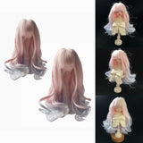 Maxbell Doll Hair Wig Decorative Decor Accessories DIY for Photo Props Girls Present 6 Point