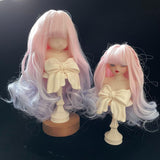 Maxbell Doll Hair Wig Decorative Decor Accessories DIY for Photo Props Girls Present 6 Point