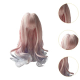 Maxbell Doll Hair Wig Decorative Decor Accessories DIY for Photo Props Girls Present 3 Point