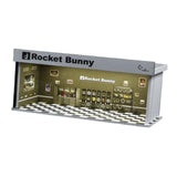 Maxbell Diorama 1/64 Car Garage Model Toy Car Parking Lot LED Lighting Scenery Model