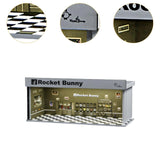 Maxbell Diorama 1/64 Car Garage Model Toy Car Parking Lot LED Lighting Scenery Model