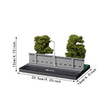 Maxbell 1/64 Vehicle Model Display Case Scene Accessory for Diorama Sand Table Scene