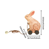 Maxbell Wooden Pull Toy Bunny Fine Motor Skill for Party Supplies Babies Boys Girls