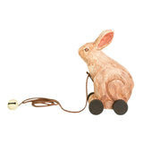 Maxbell Wooden Pull Toy Bunny Fine Motor Skill for Party Supplies Babies Boys Girls