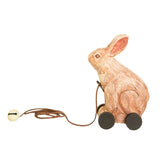Maxbell Wooden Pull Toy Bunny Fine Motor Skill for Party Supplies Babies Boys Girls